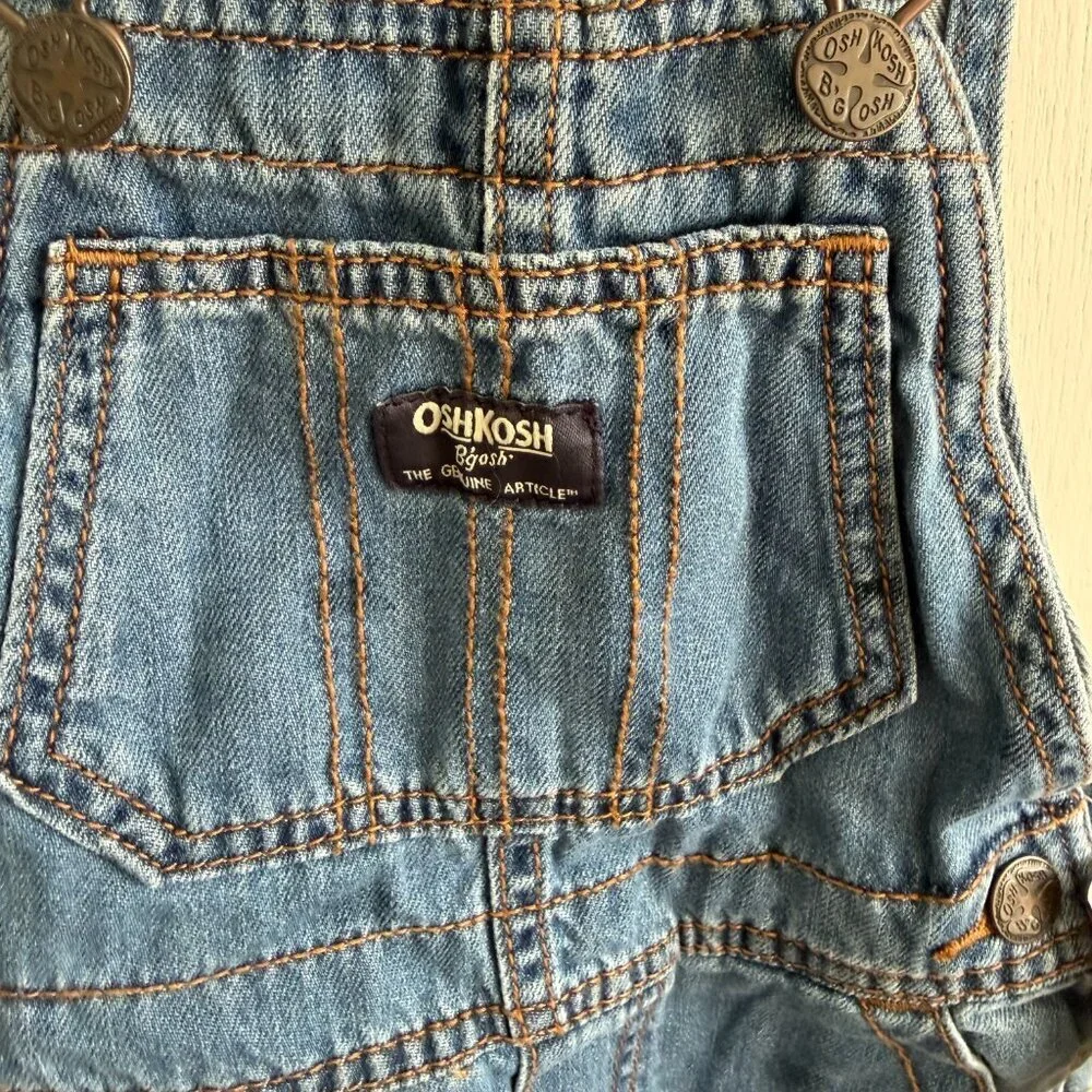 OshKosh B’gosh Train Denim Overalls Toddler 2T NWT - Picture 3 of 5